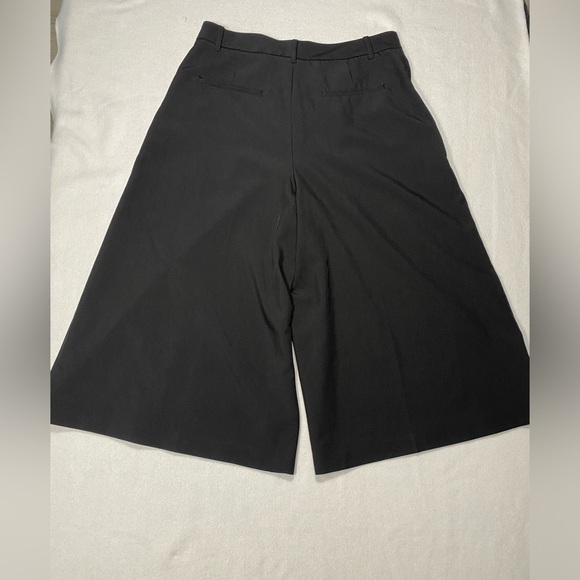 Banana Republic Sculpted Stretch Black Dressy Culottes Pants Size 10 #1170 - Picture 7 of 13